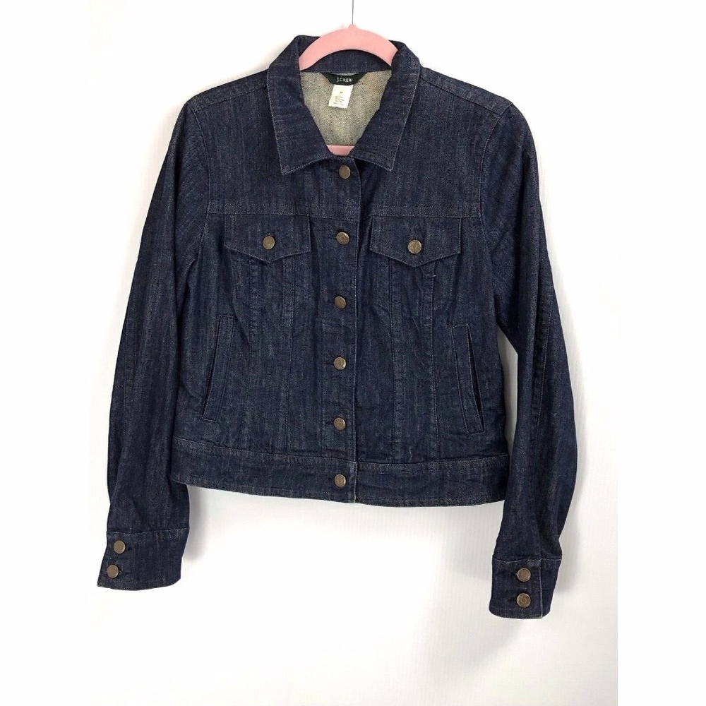 J Crew Denim Jacket Sz Medium Indigo